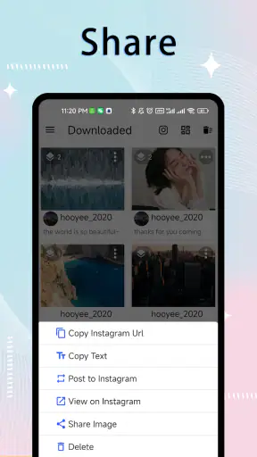 InstSaver: 비디오 다운로더: 스토리 세이버 screenshot