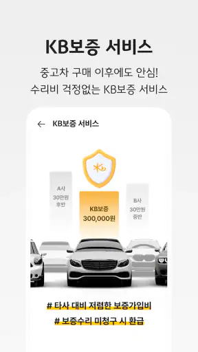 KB차차차 중고차매매, 내차팔기, 내차시세, 자동차금융 screenshot