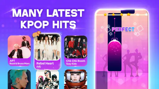 Kpop Piano: 피아노타일 & 음악게임 screenshot