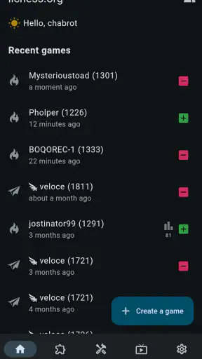 Lichess beta screenshot
