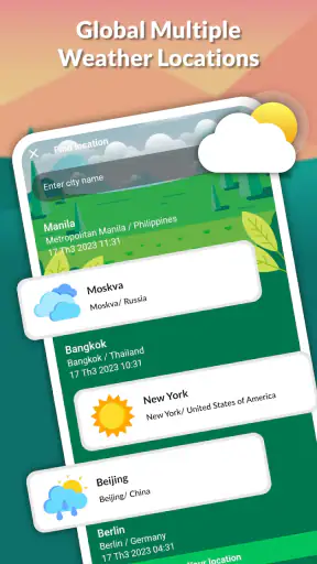 Live weather: Forecast, widget screenshot