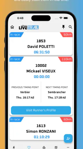 LiveTrail screenshot