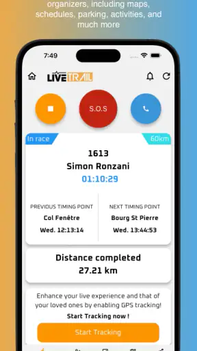 LiveTrail screenshot