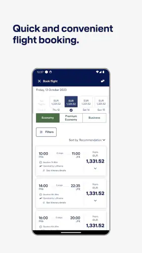 Lufthansa screenshot