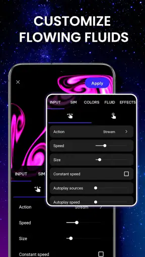 Magic Fluid: 4D Live Wallpaper screenshot