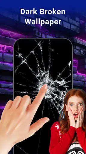 Magic Wallpaper: Broken Screen screenshot