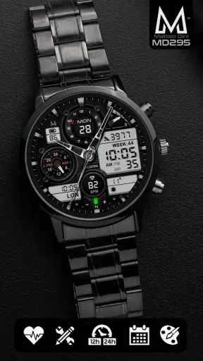 MD295 Analog watch face screenshot