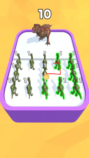 Merge Master - 공룡 게임 screenshot