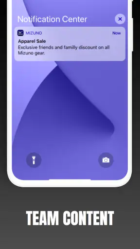 Mizuno Team App screenshot