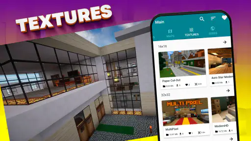 Mods, maps skins for Minecraft screenshot