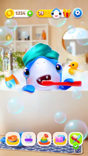 My Shark - 가상 애완동물 게임 screenshot