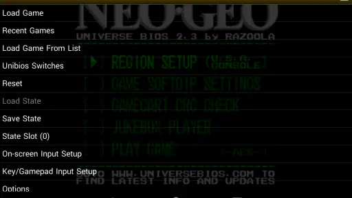 NEO.emu (Arcade Emulator) screenshot