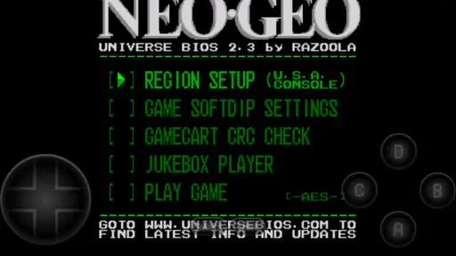 NEO.emu (Arcade Emulator) screenshot