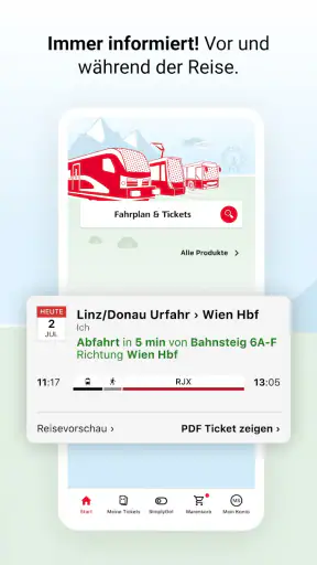 ÖBB Tickets screenshot