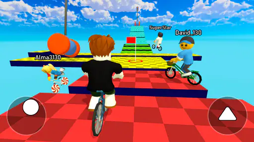 Obby bike: Parkour Adventure screenshot