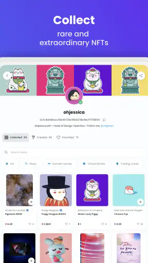 OpenSea: NFT marketplace screenshot