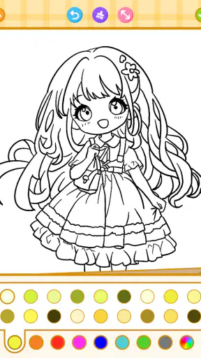 Princess Coloring: Anime Color screenshot
