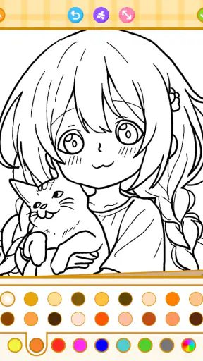 Princess Coloring: Anime Color screenshot