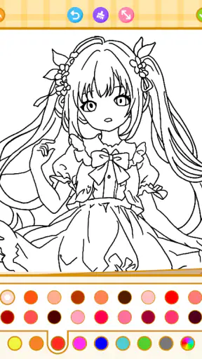 Princess Coloring: Anime Color screenshot