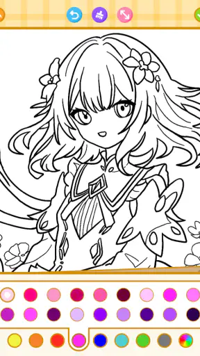 Princess Coloring: Anime Color screenshot