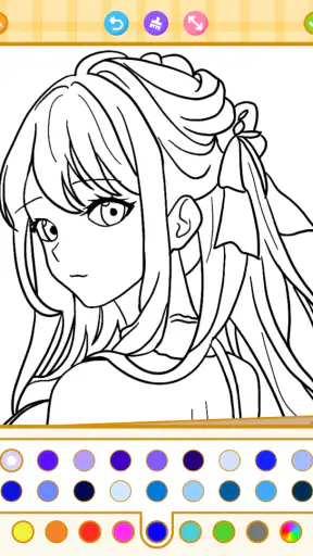 Princess Coloring: Anime Color screenshot