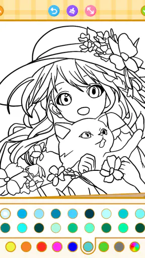 Princess Coloring: Anime Color screenshot