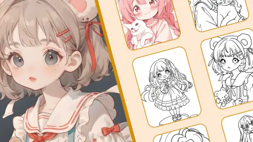 Princess Coloring: Anime Color screenshot