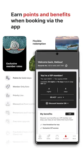 Radisson Hotels Stays screenshot