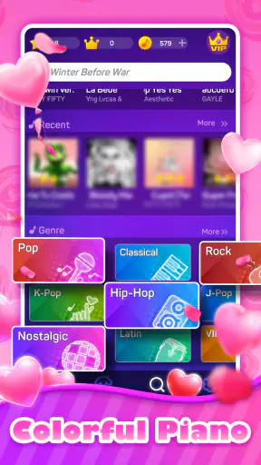 Rainbow Piano: 클래식 리듬 음악 게임 screenshot