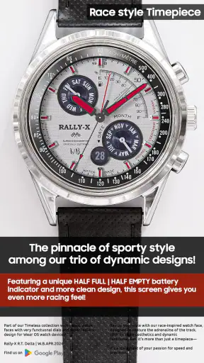 Rally-X R.T. Delta watch face screenshot