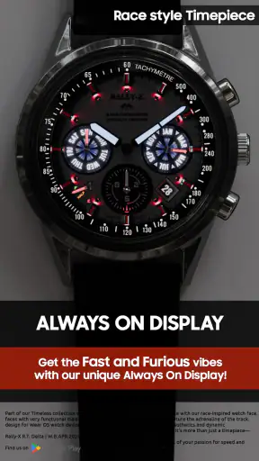 Rally-X R.T. Delta watch face screenshot