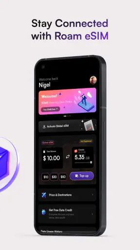 Roam: WiFi, eSIM & Rewards screenshot