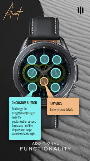 S4U Ancient Gold Watch Face screenshot