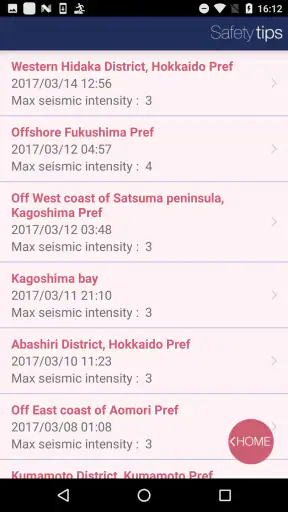 Safety tips screenshot