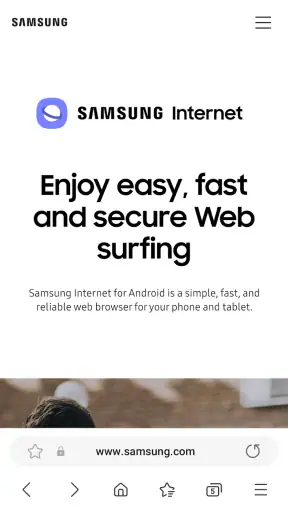 Samsung Internet 브라우저 screenshot