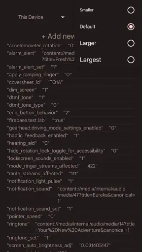 SetEdit SettingsDatabaseEditor screenshot