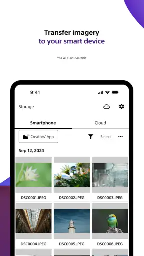 Sony | Creators' App screenshot