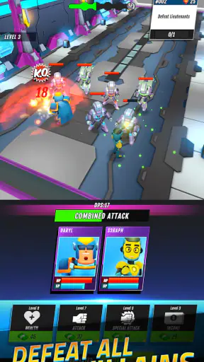 Superheroes Idle RPG League screenshot