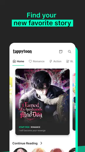 Tappytoon Comics & Webtoons screenshot