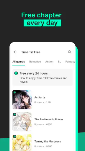 Tappytoon Comics & Webtoons screenshot