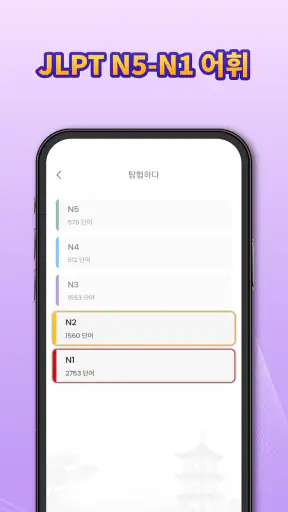 Todaii: Japanese 일본어 공부 N5-N1 screenshot