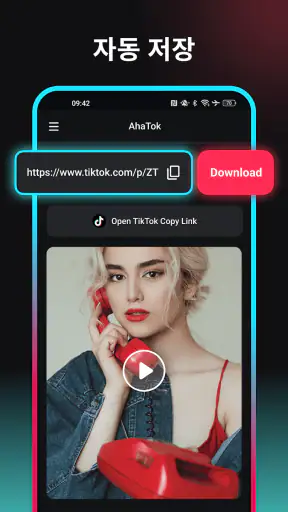 TT 동영상 다운로드  워터마크 없음 - Snaptik screenshot