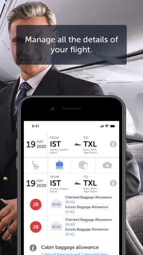 Turkish Airlines Flight Ticket screenshot