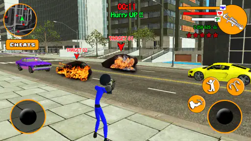 US Police Stickman Hero screenshot