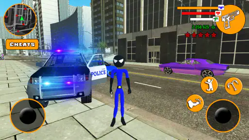 US Police Stickman Hero screenshot
