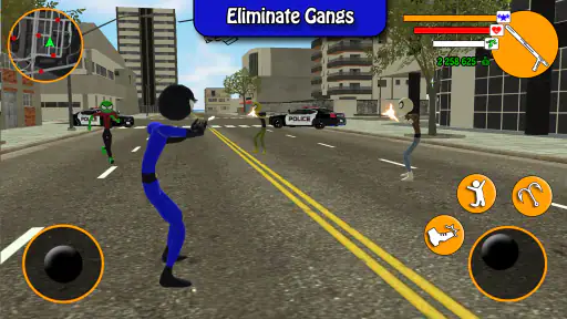 US Police Stickman Hero screenshot