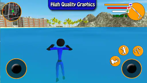 US Police Stickman Hero screenshot
