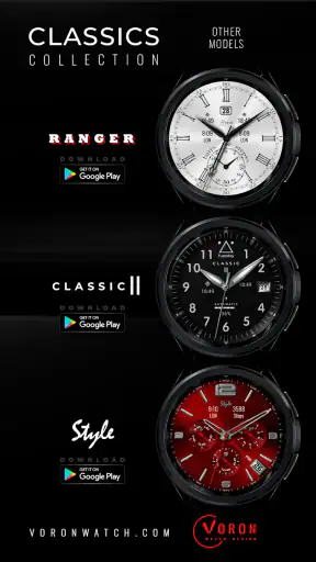 Voron CLASSIC Analog WatchFace screenshot
