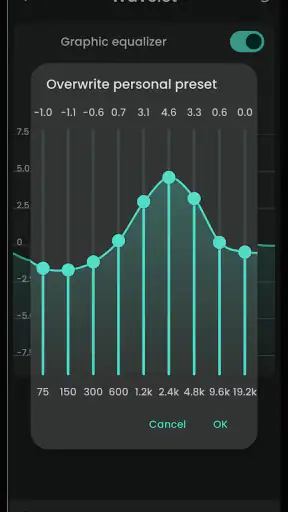 Wavelet: headphone specific EQ screenshot
