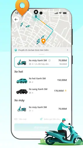 Xanh SM: Đặt xe điện screenshot